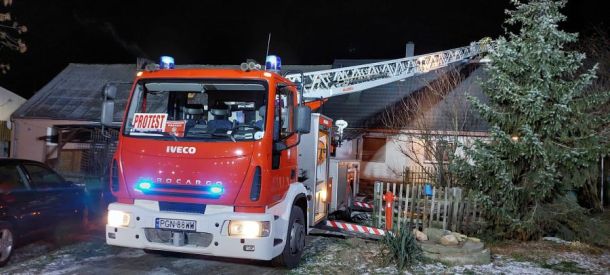 Straż pożarna - drabina mechaniczna