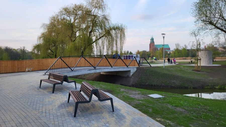 Park Piastowski po rewitalizacji 2023 Gniezno