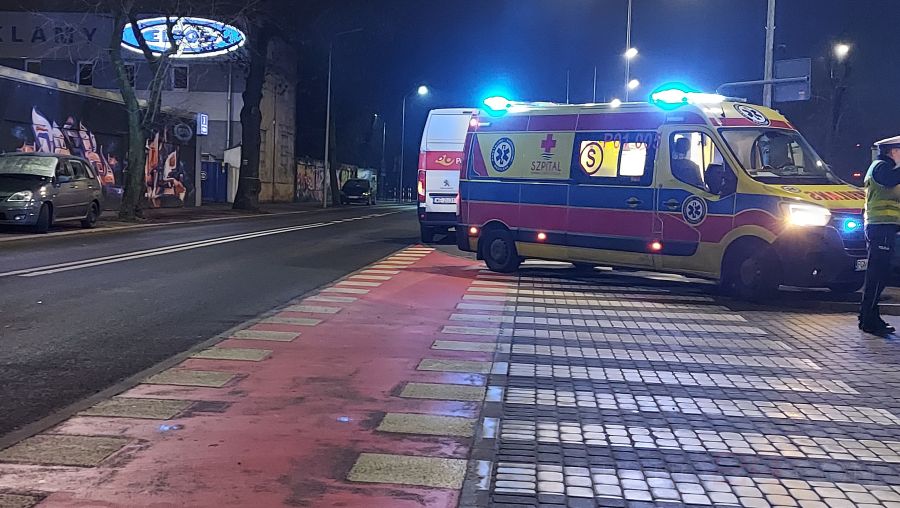 Potrącenie pieszego na ul. Pocztowej