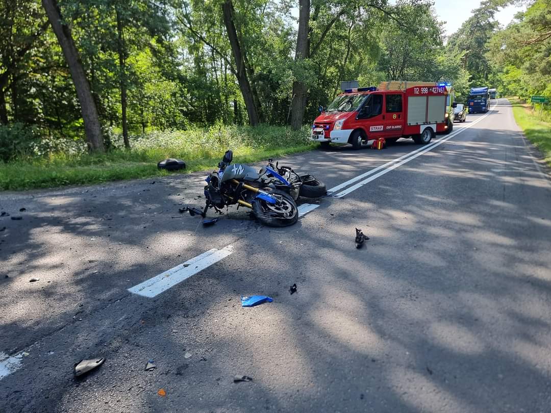 Zderzenie z motocyklistą w środowe popołudnie