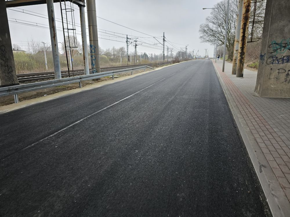 Ul. Dalkoska z nową jezdnią