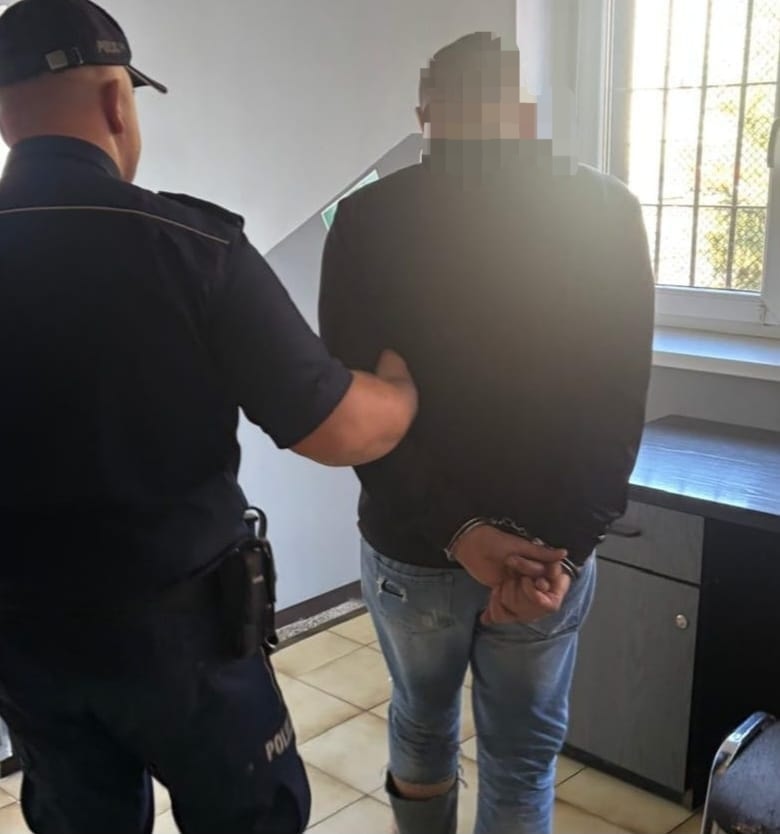 Auto wjechało do rowu. Pojazd z podmienionymi tablicami, a 42-latek z zarzutami